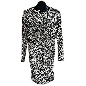 H&M DRAPED BODYCON DRESS